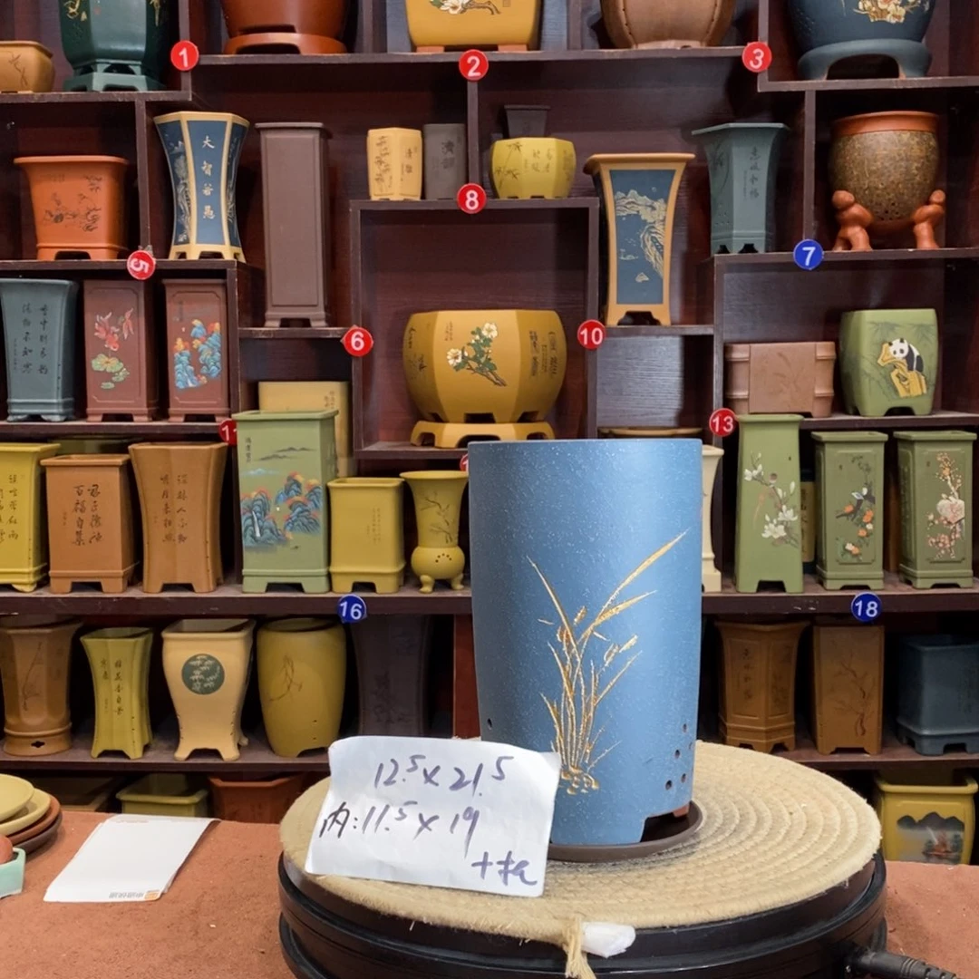 紫砂花盆紫砂花盆