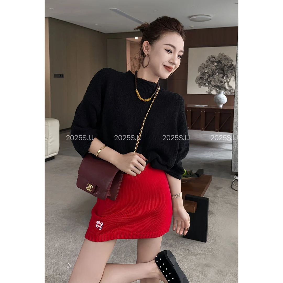 【娇娇私服定制】新款上新休闲中袖针织上衣6315511#