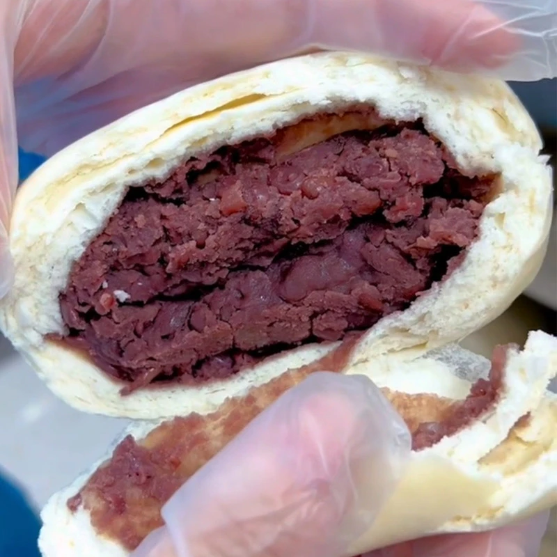 巧苏娘豆沙包手工山东红豆包子营养主食上班族早餐粗粮馒头半成品