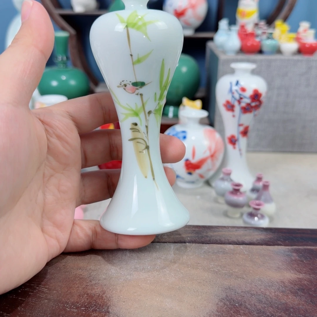 陶瓷手工小花器摆件
