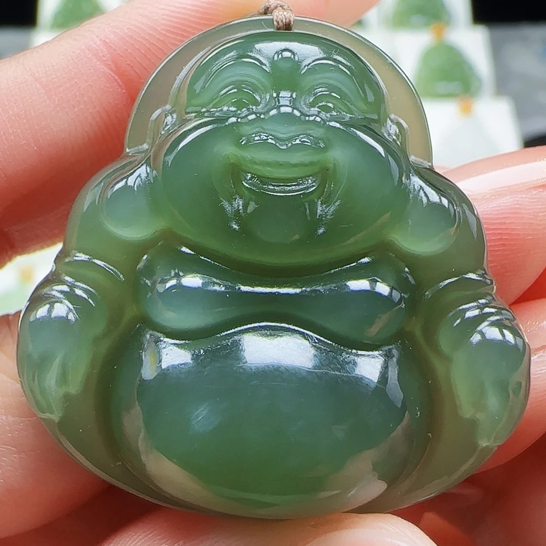 和田玉未镶嵌吊坠(赠链)