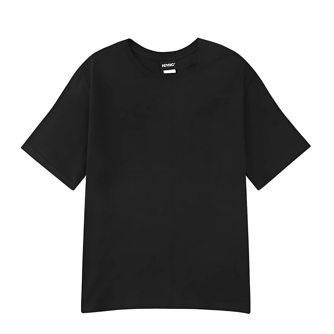 H棉t恤衫运动舒适时尚休闲简约宽松圆领潮流百搭黑色
