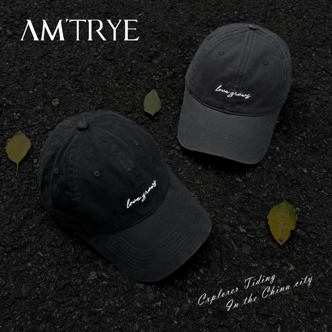 AMTRYE 鸭舌帽男款大头围棒球帽宽檐大脸显脸小2025新款加大加深