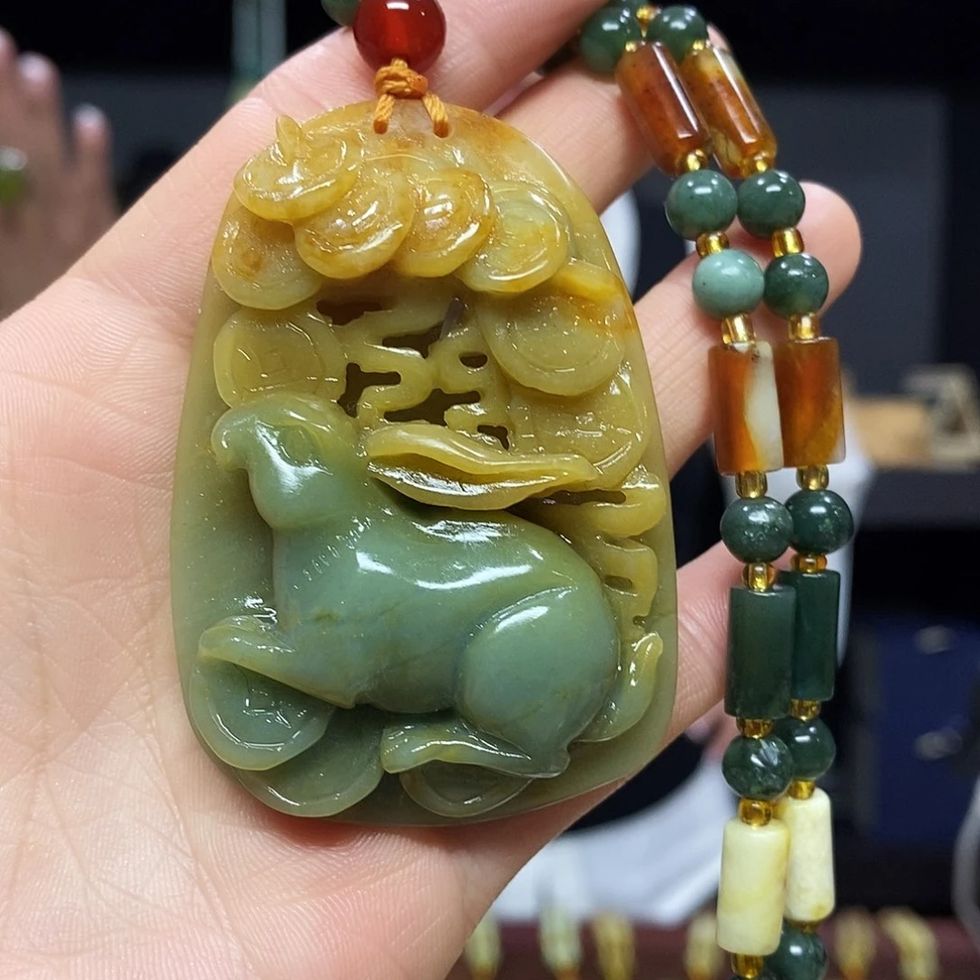 岫玉挂件吊坠未镶嵌