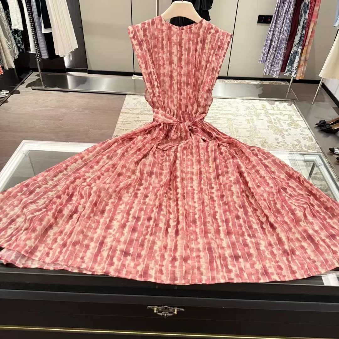 25S新款连衣裙!原厂订单!春日繁花系列!碎花长款时尚显瘦a字裙