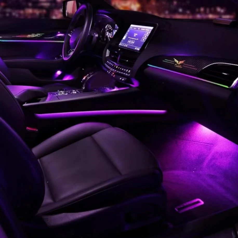 凯迪拉克CT5专车专用饰板款车内氛围灯主动式迎宾