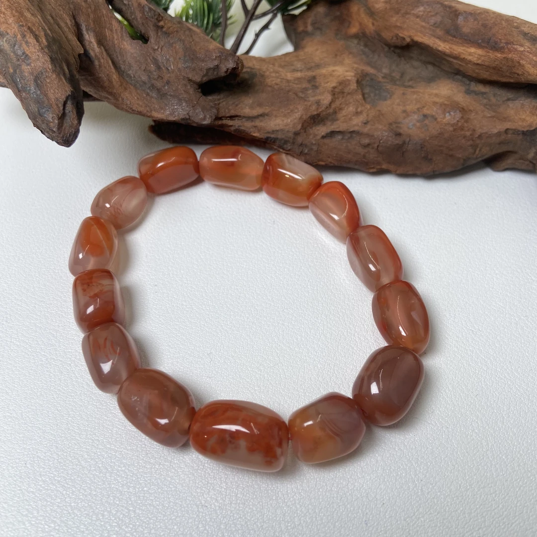 【央网专属】火焰纹南红玛瑙随型手串 CY1500A1013（多样性发其一）