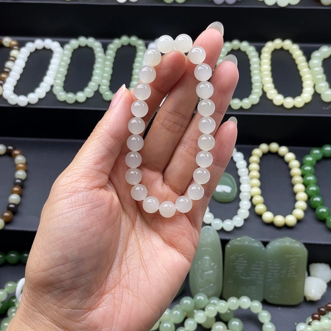 和田玉未镶嵌手链