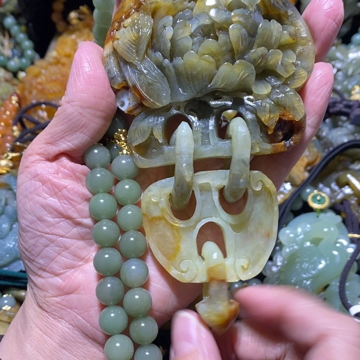 岫玉岫玉吊坠未镶嵌毛****0