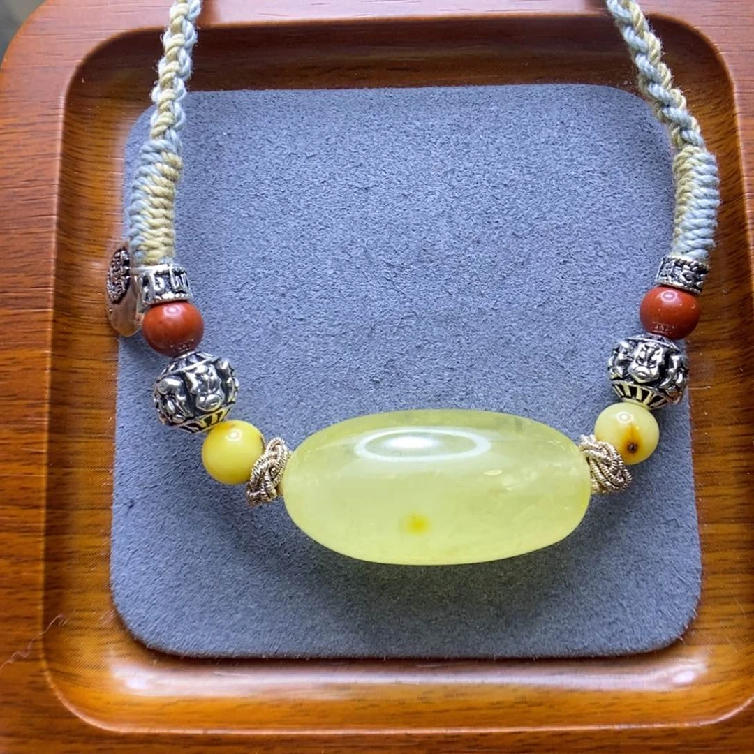 蜜蜡颈饰未镶嵌李*阳郎