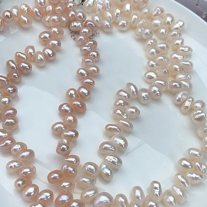 颈饰银S925镶嵌淡水珍珠