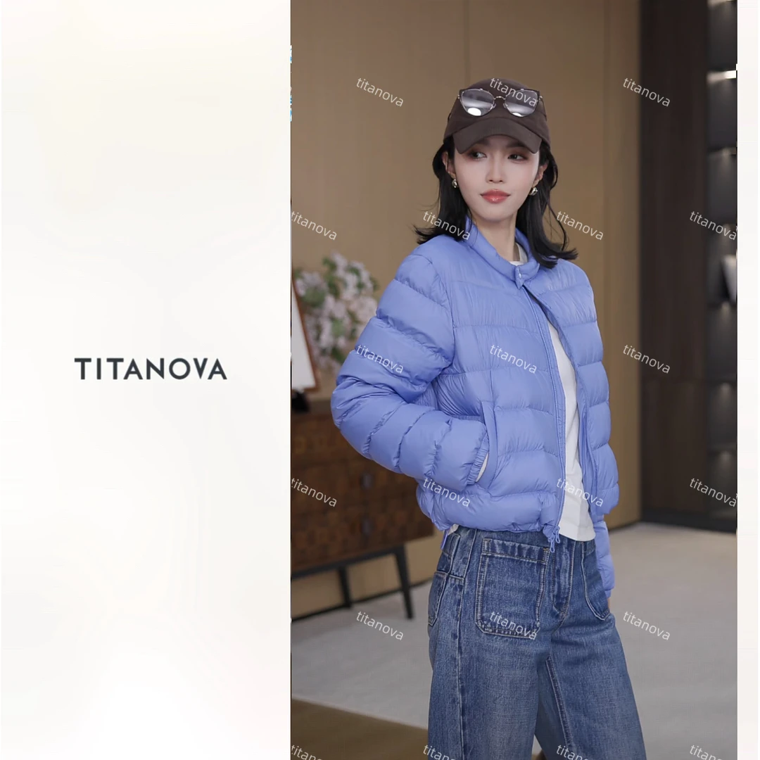【苧不凡】暖冬｜90白鹅绒立领短款轻薄服N5YR0907