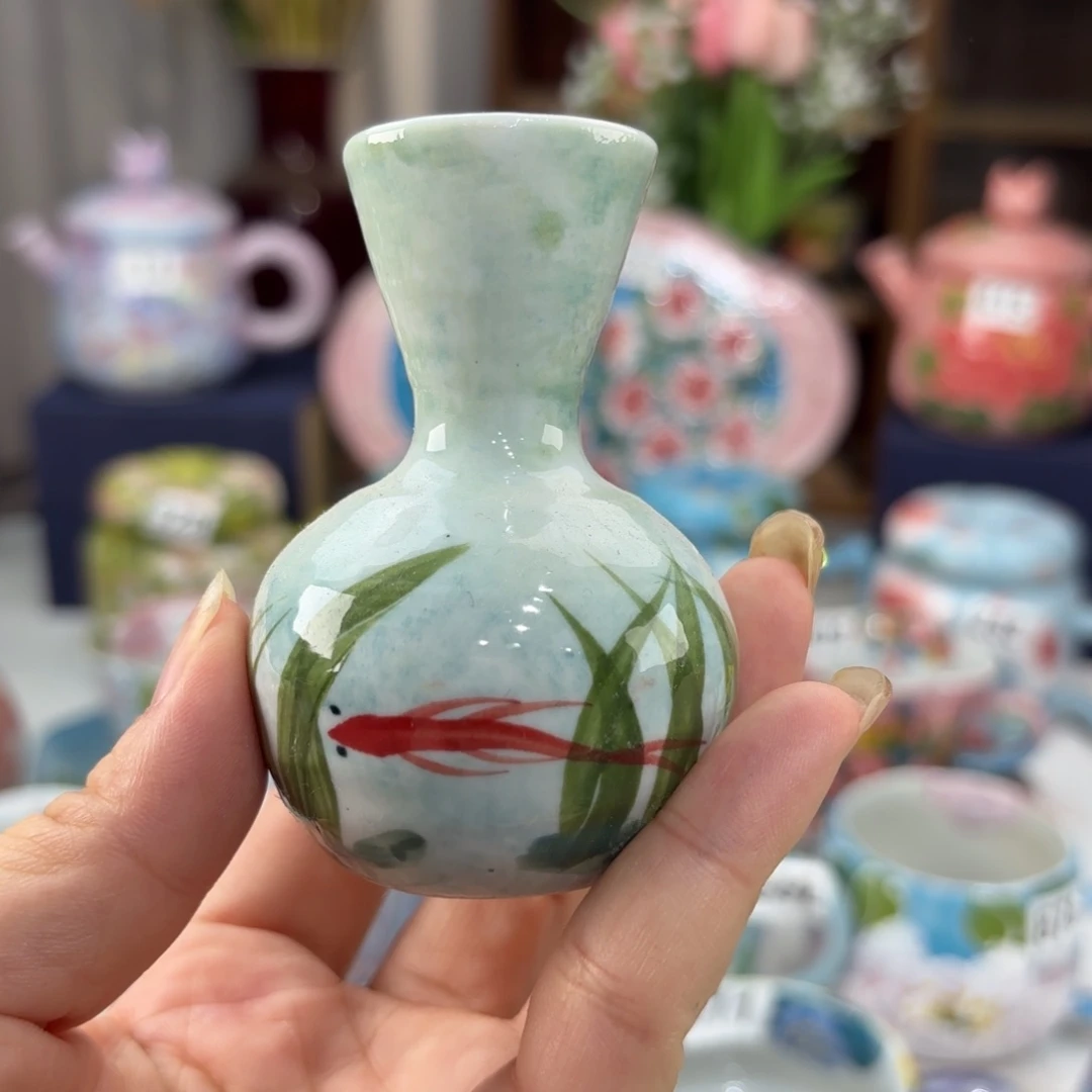 景德镇手绘高温釉下彩陶瓷茶具