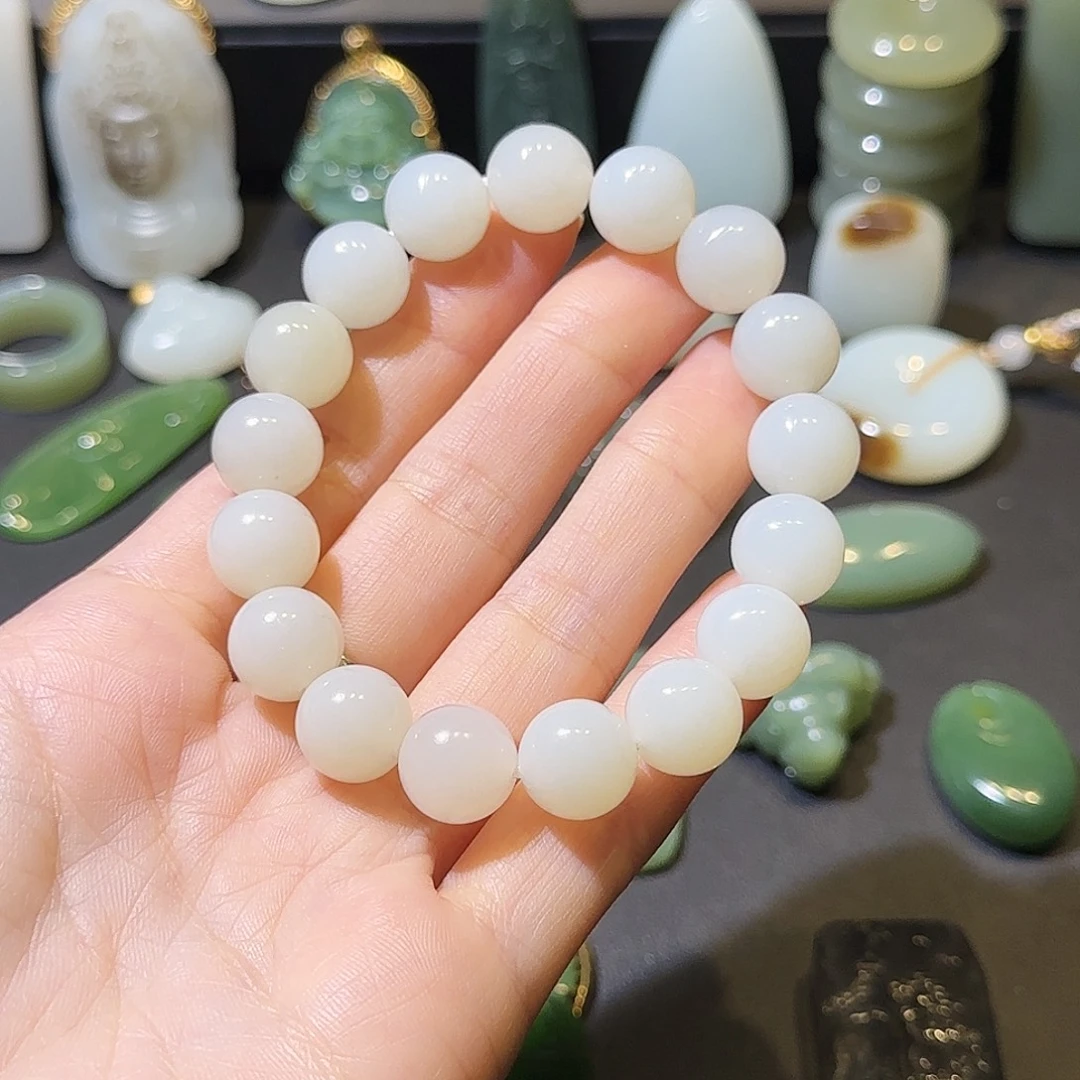 和田玉未镶嵌手链