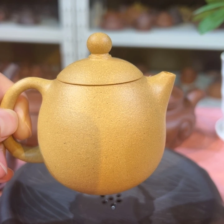 紫砂茶壶黄金龙蛋150cc