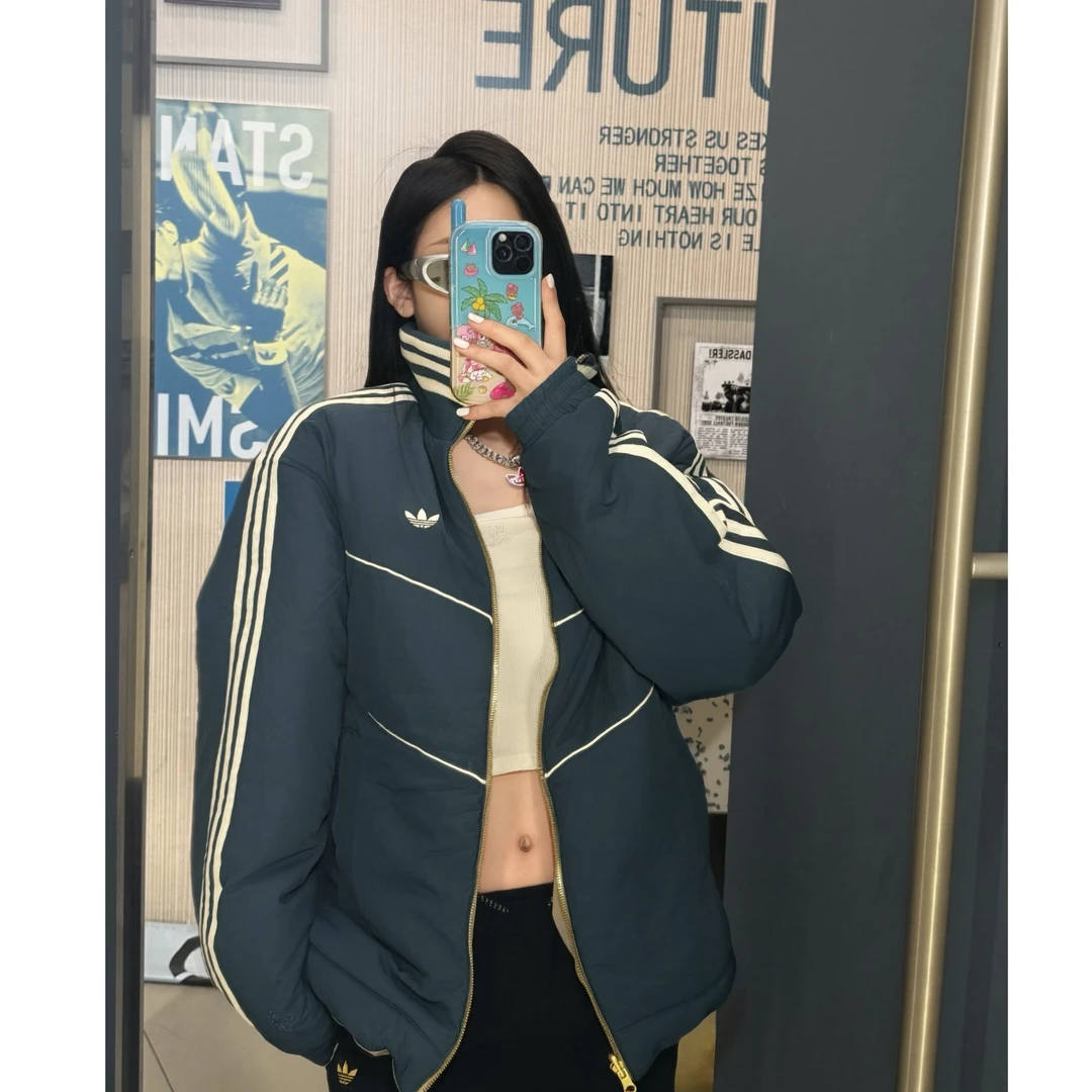 ADIDAS JACKET PADDED 新年款休闲男女同款双面运动棉服 KT0640