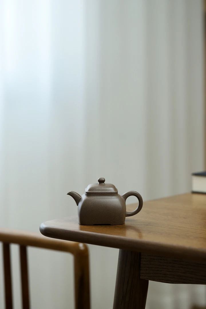 吴界明制青段小四方壶泡茶壶150cc茶具小容量泥壶青段泥