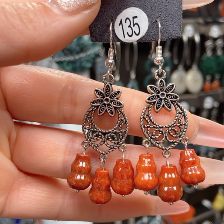 【闪购商品】翡翠耳饰银S925镶嵌优化处理