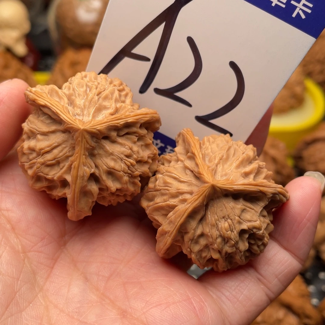 桃核把件盘山三棱36