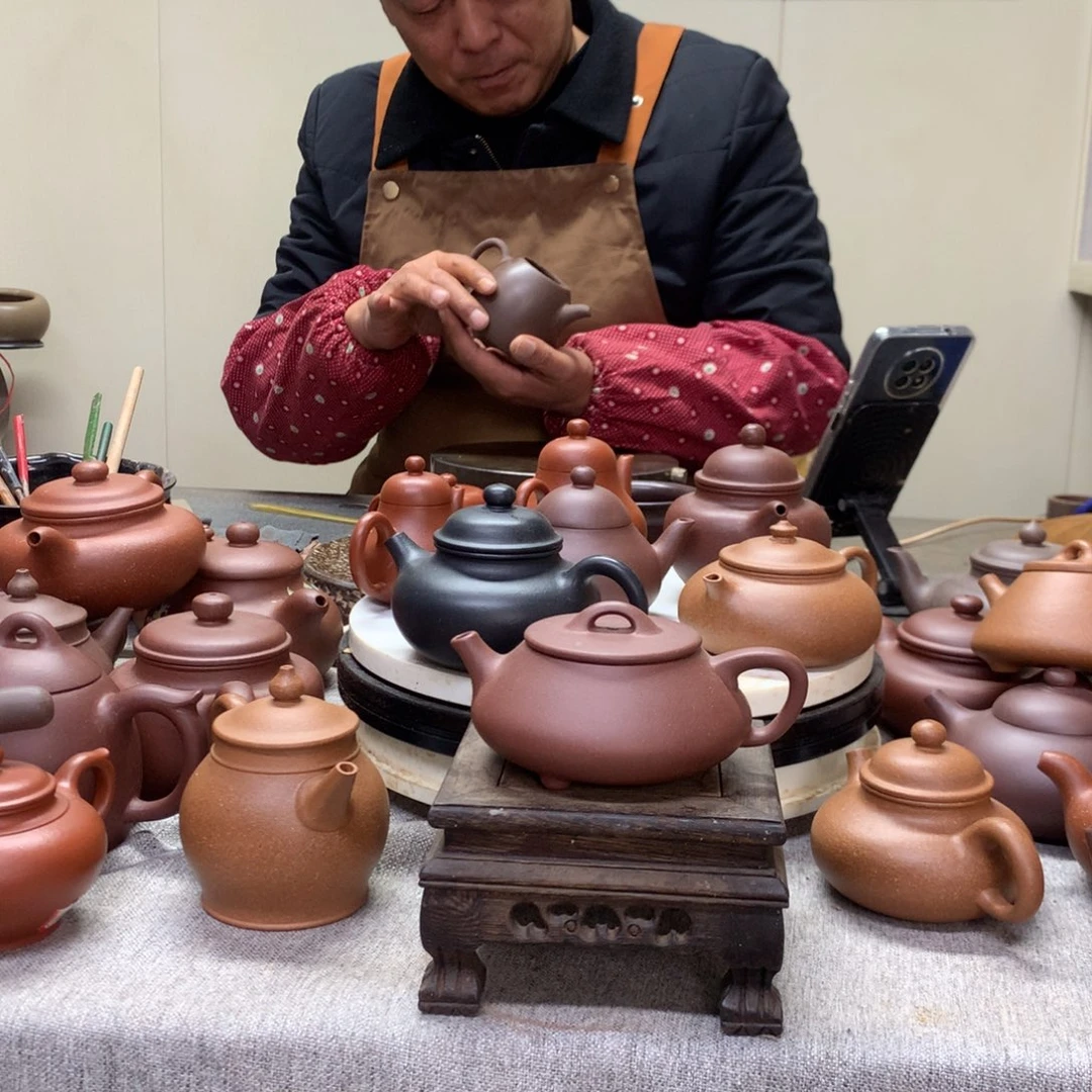 茶壶紫泥哲瓢150 C半手工制作