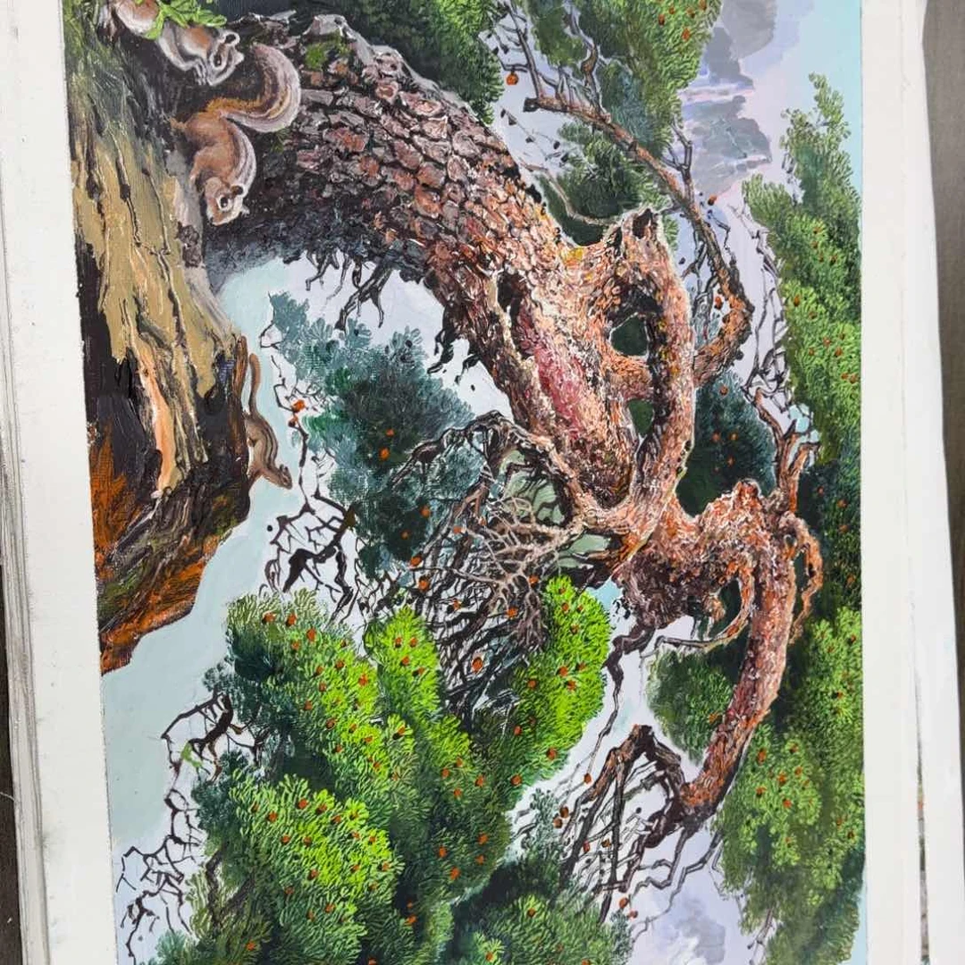 油画我的小伙伴都在等