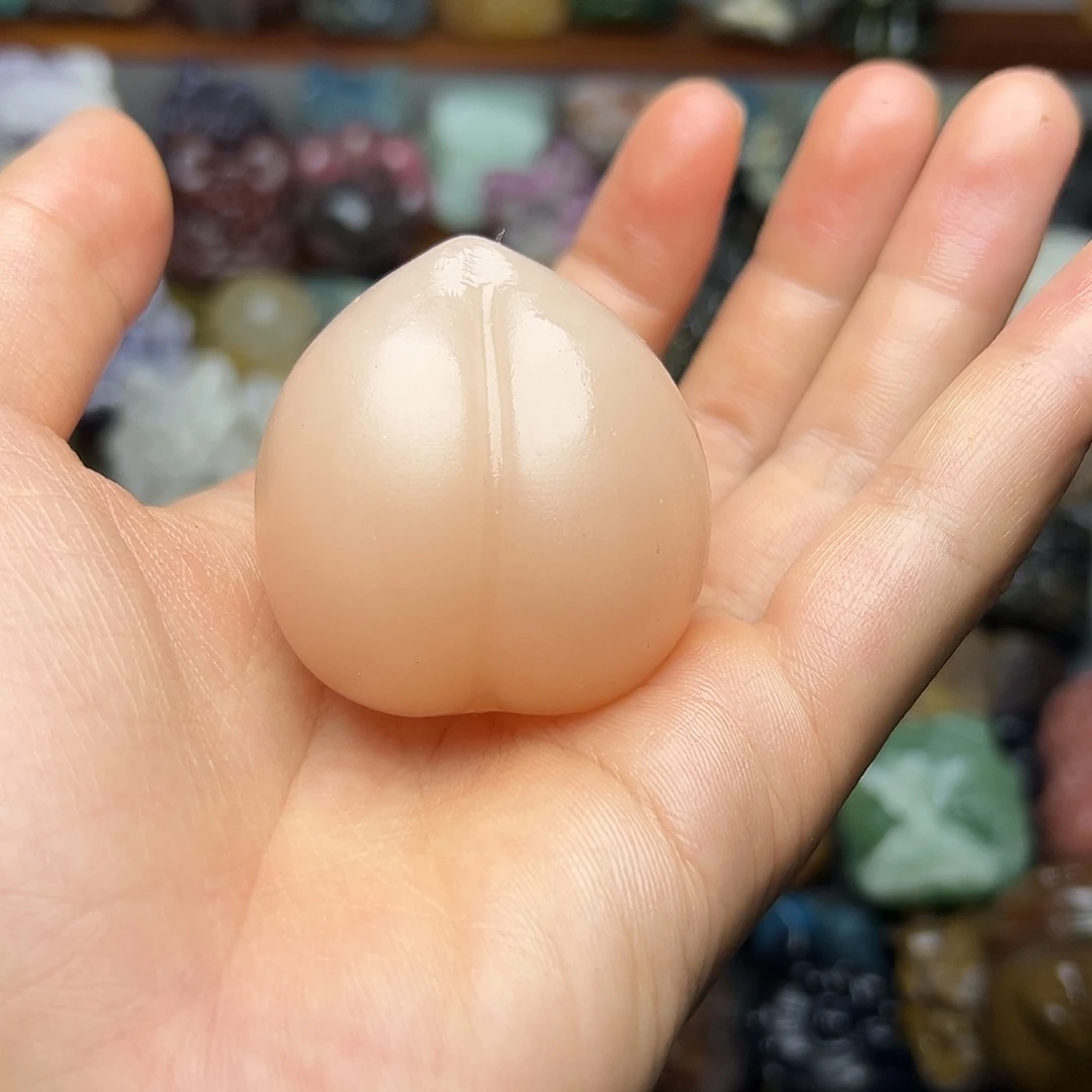 石材醒狮小白桃子