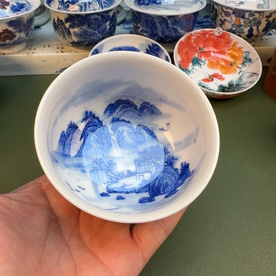 纯手工纯手绘茶具石头82