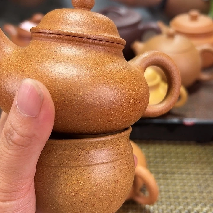 重***鼓茶壶紫砂开播浮力容天