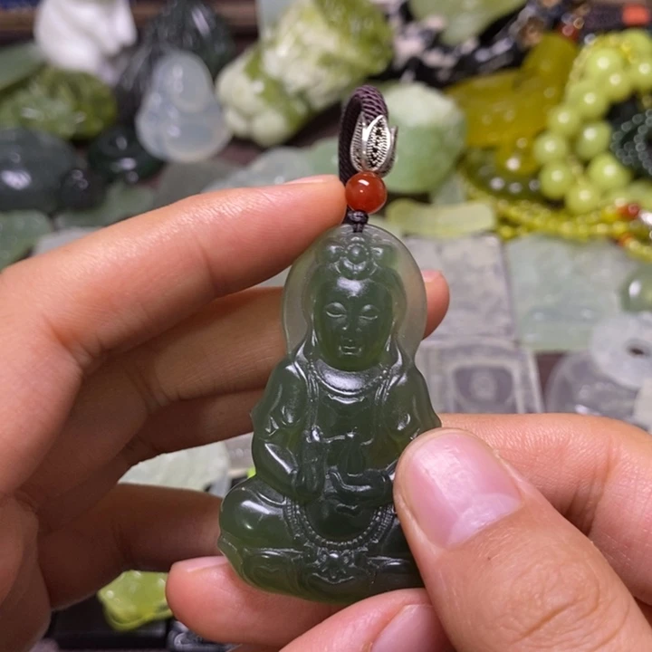 岫玉未镶嵌岫玉颈饰
