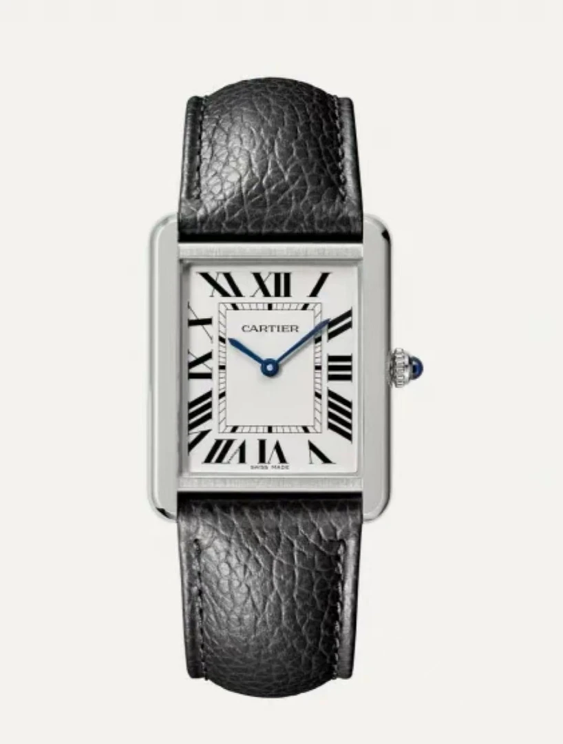 99新 Cartier/卡地亚 卡地亚坦克中号/小号皮带款石英hb