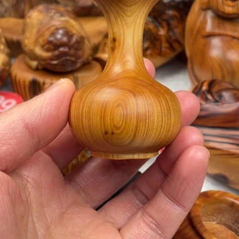 【闪购商品】柏木（崖柏）山**北正宗太行陈化黑油花瓶