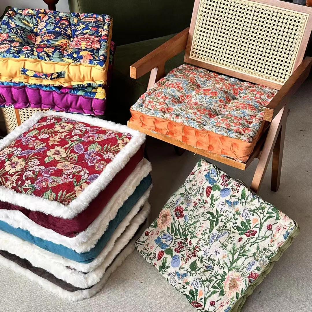 四季通用布艺圆形屁股垫加厚办公室久坐神奇沙发靠背垫榻榻米坐垫