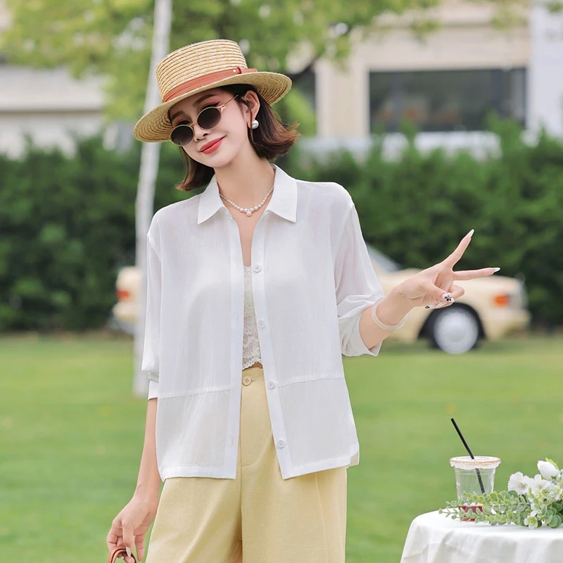 【香嘉怡新品】XJYE241女士上衣衬衫多色可选百搭潮流宽松休闲春夏