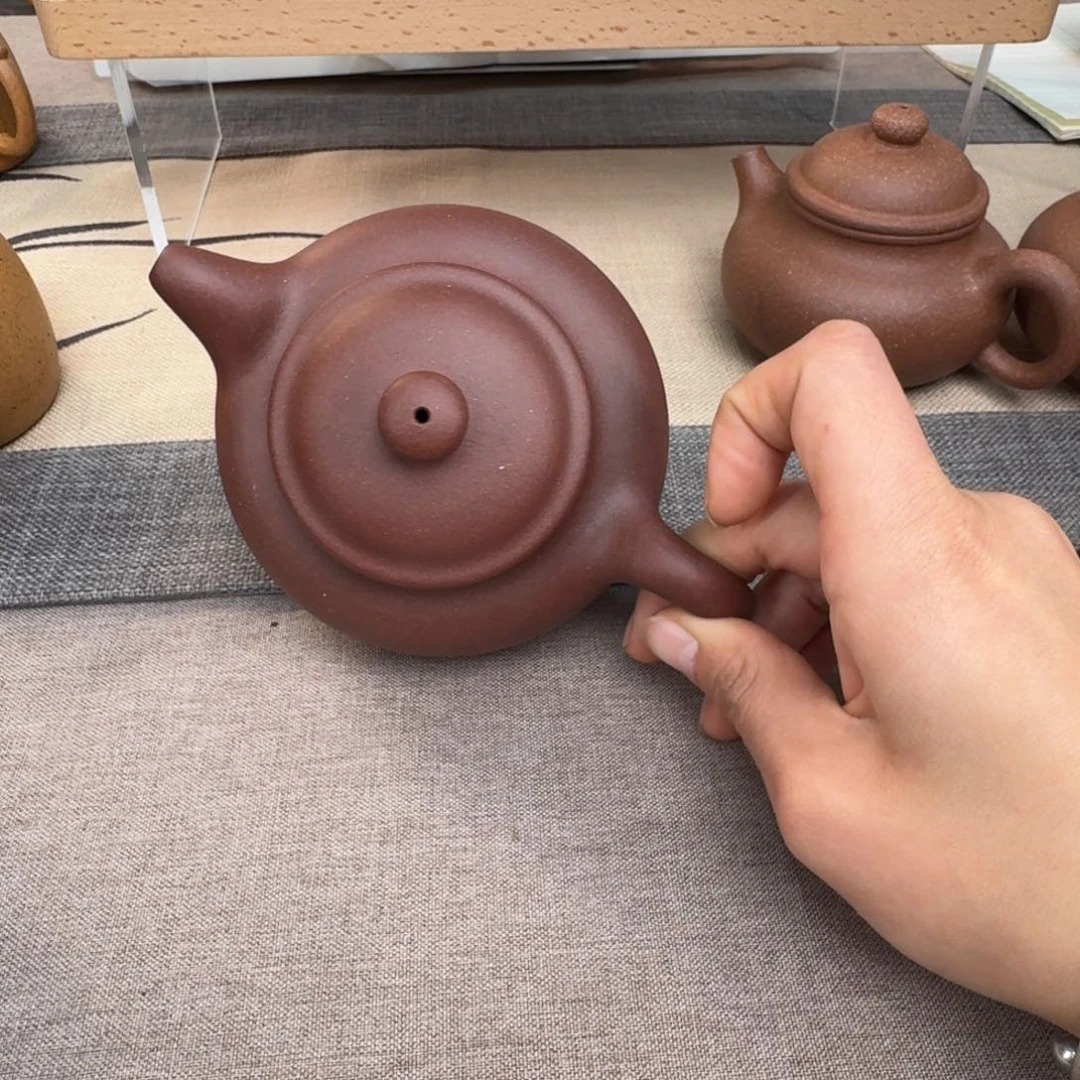 紫砂茶壶古*四号井底槽青300c c