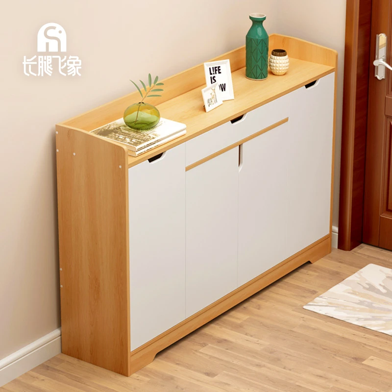 长腿飞象鞋柜简约现代门厅柜简易经济性鞋柜家用多功能仿实木鞋架