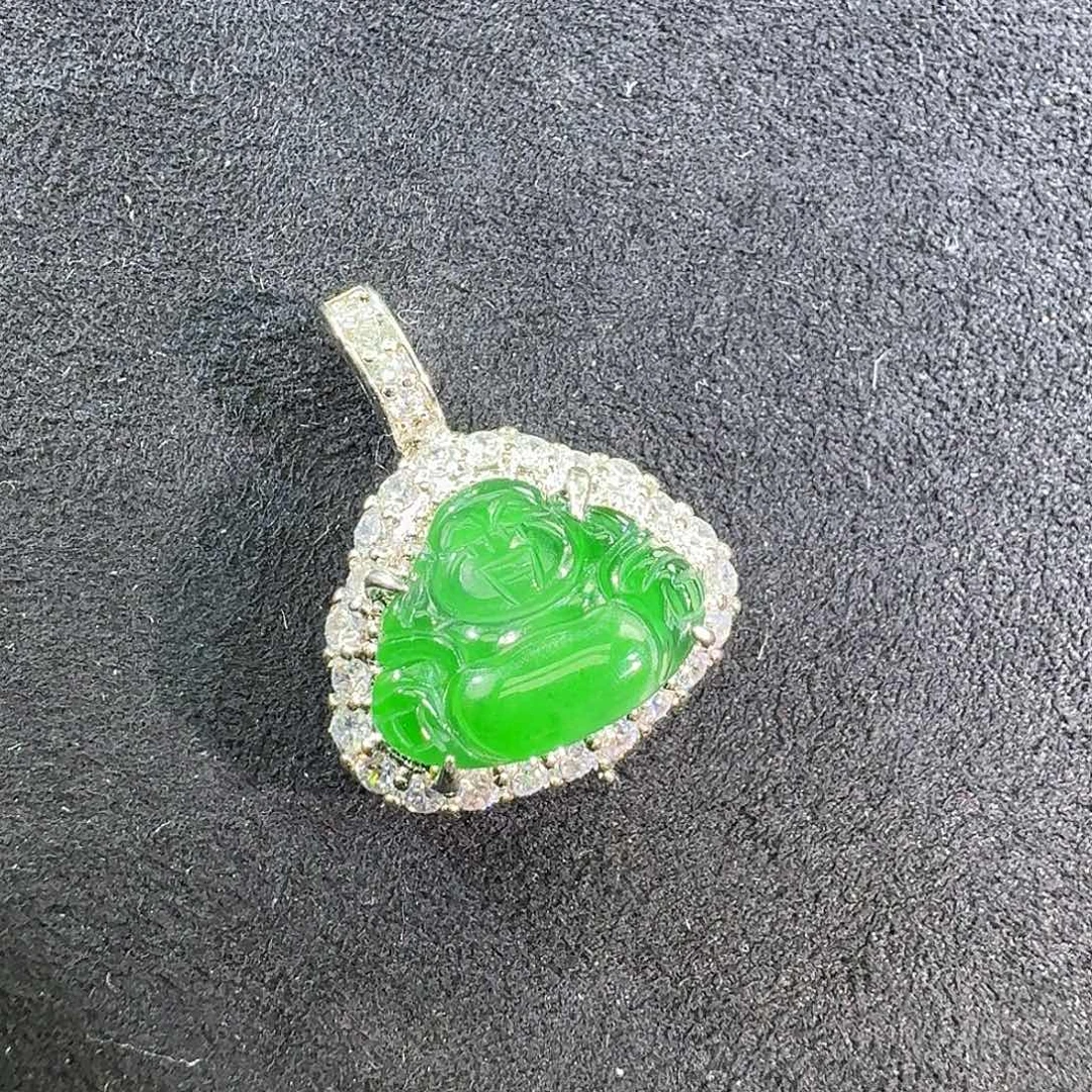 翡翠未镶嵌吊坠(不含链)佛公