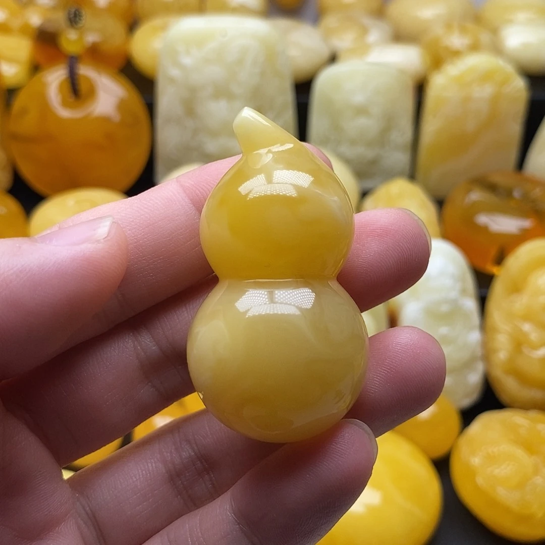 琥珀颈饰未镶嵌琥珀蜜蜡吊坠