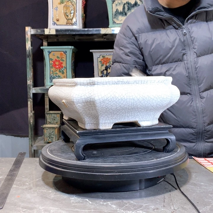 天**影陶瓷花盆，盆景盆