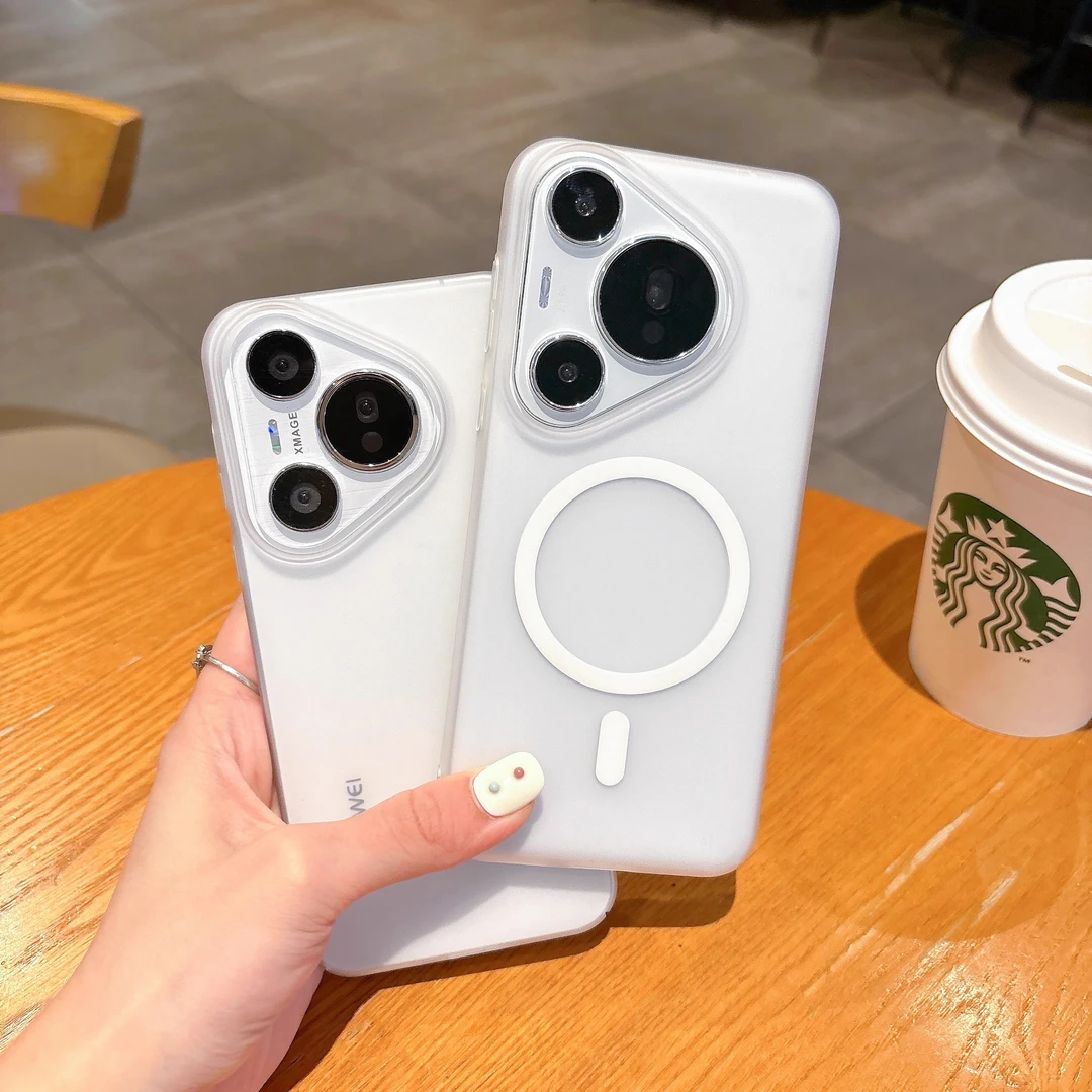 超薄适用华为pura80pro+手机壳新款华为pura80ultra肤感磨砂壳p70