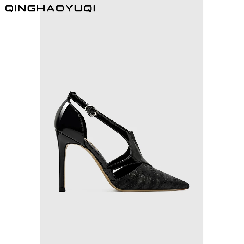 2025气质浅口高能感性高跟鞋感细跟尖头包头性感时尚春秋