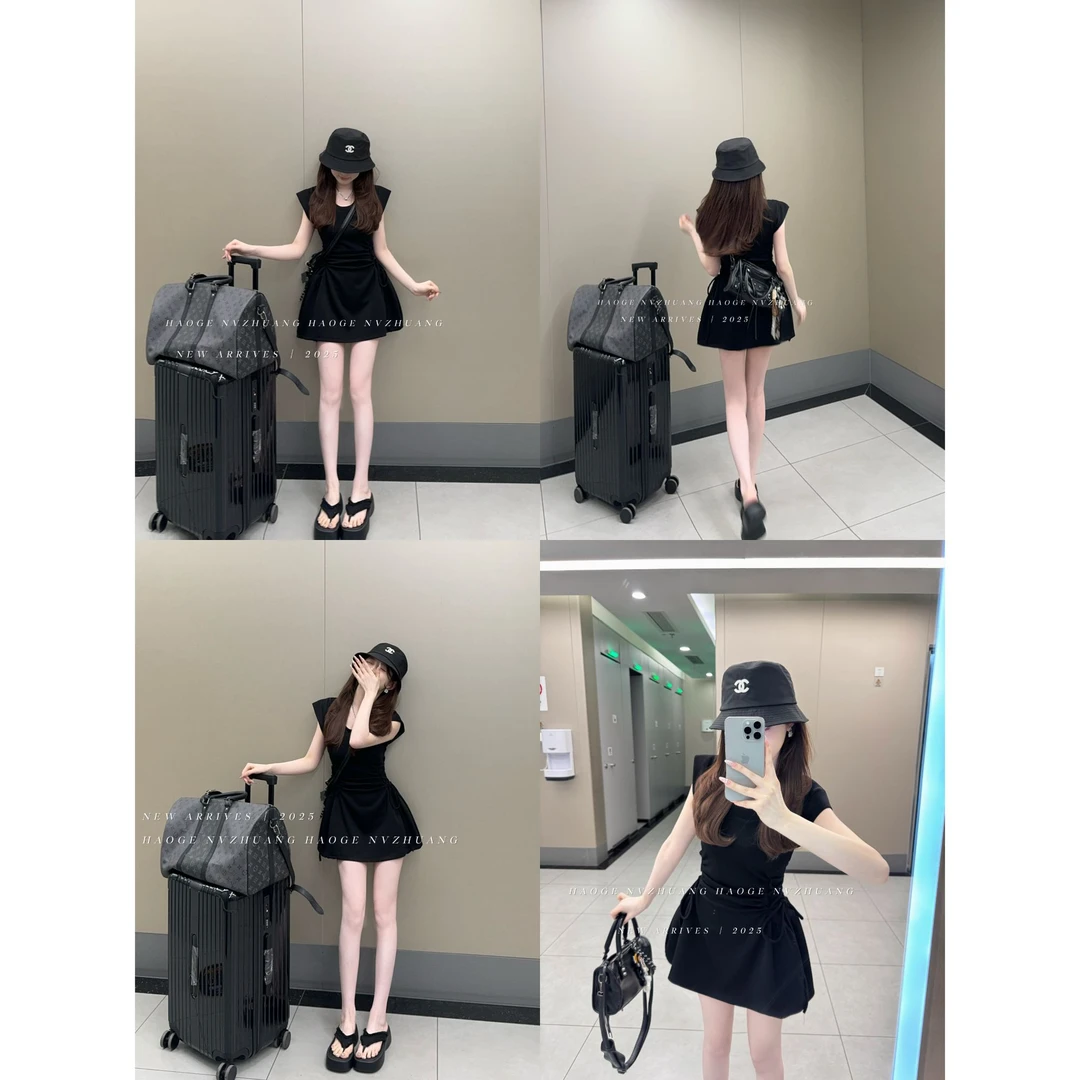 浩哥严选●腰精玩家短款C5LYQ1434A连衣裙预（有口袋）设计感