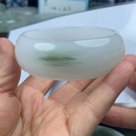 石英质玉（金丝玉）未镶嵌手镯