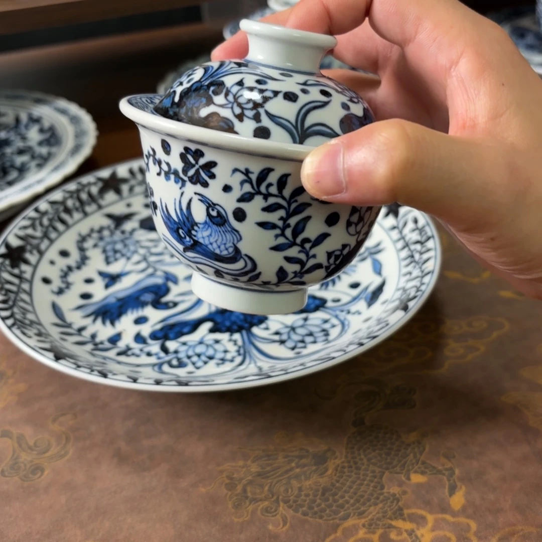 摆件景德镇手绘茶具