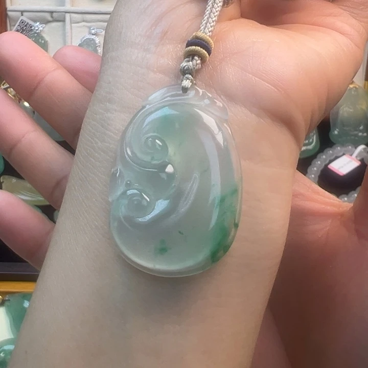 石英岩玉未镶嵌吊坠(不含链)