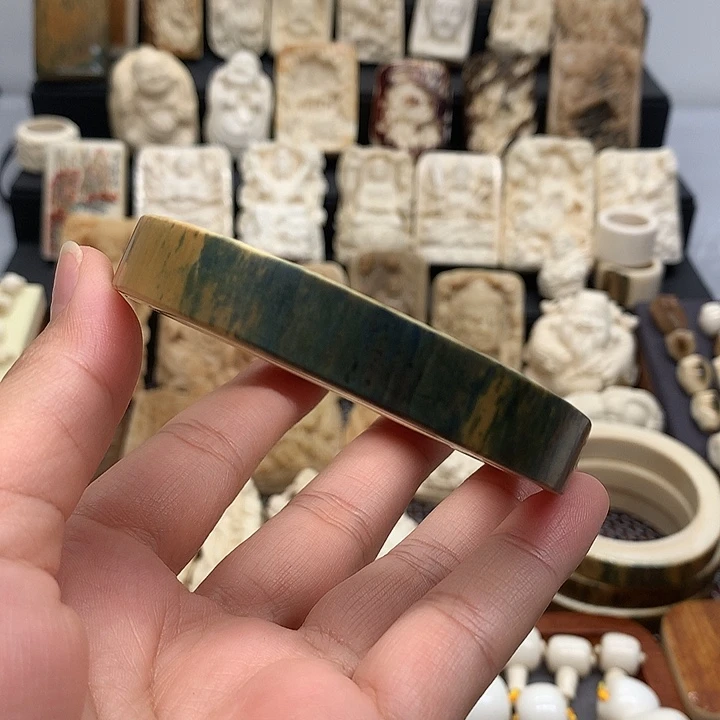 吊坠猛犸象牙原皮蓝皮手镯全品