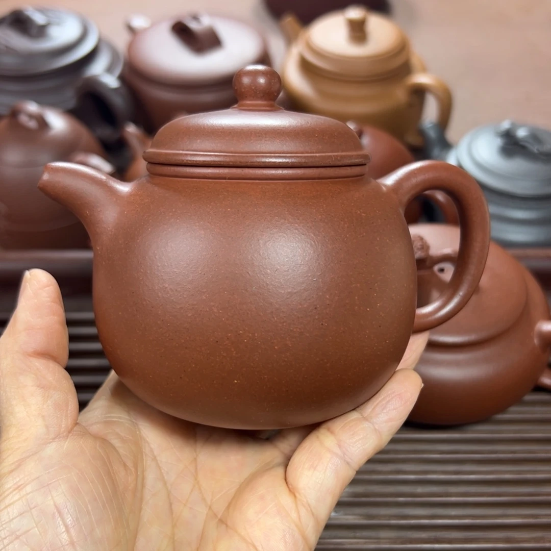 茶壶紫砂红皮龙 匏尊 260cc