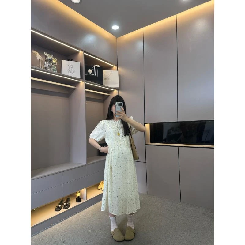 【清！】孕妇夏季连衣裙波点时尚韩版小清新孕妇连衣裙