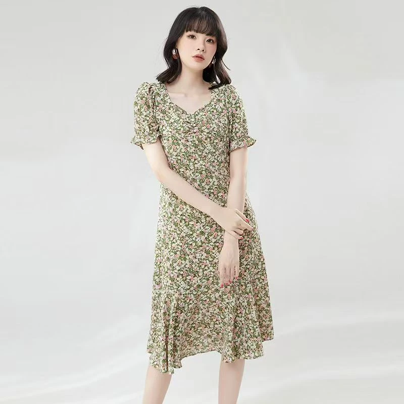 B076款气质时尚夏季修身优雅显瘦连衣裙裙子