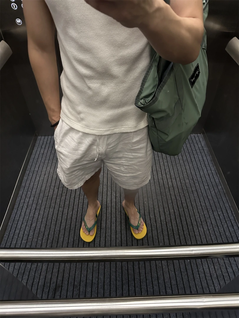 FODH方哥◆高级松弛感亚麻短裤夏季透气休闲男生薄款