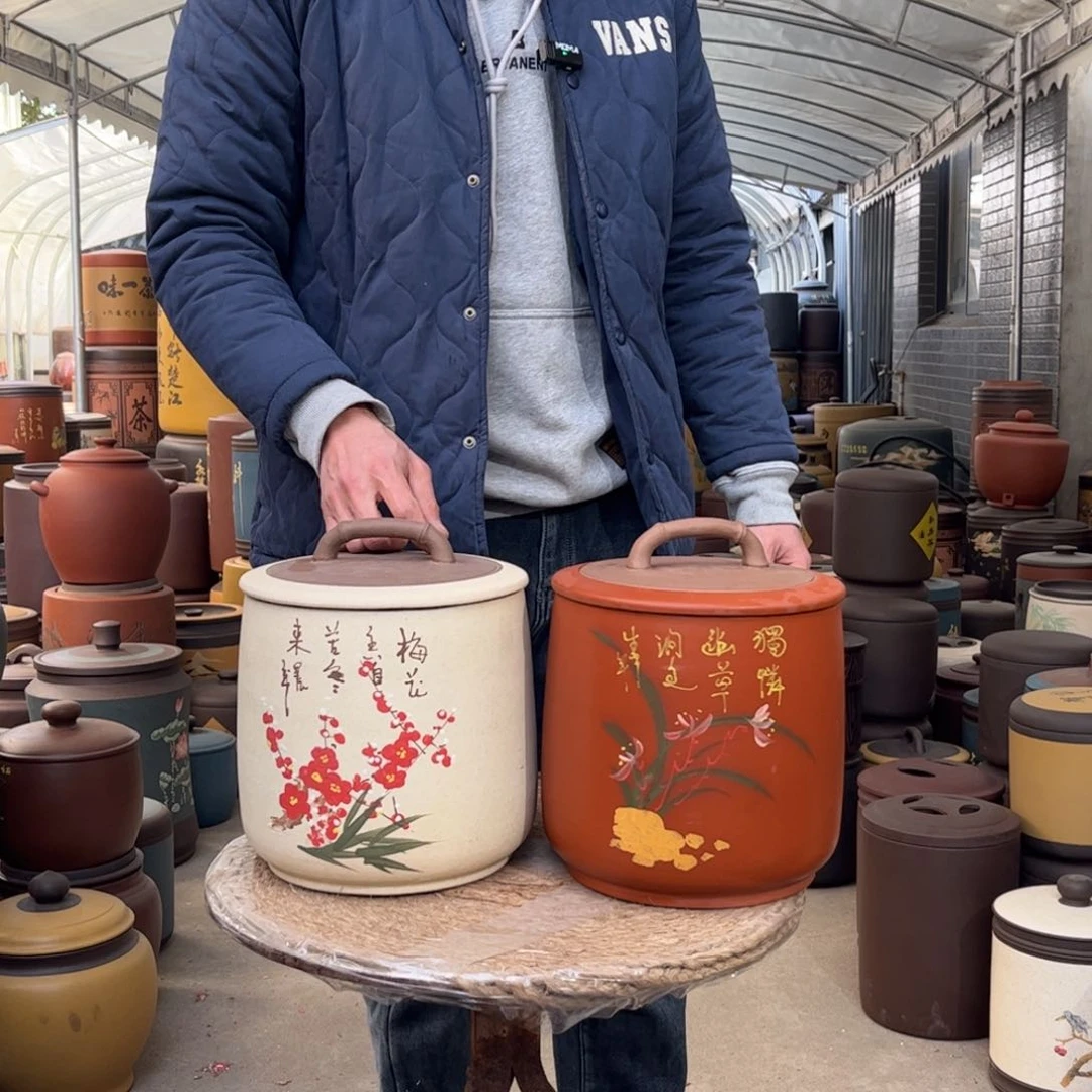 紫砂茶叶罐8 饼茶叶罐